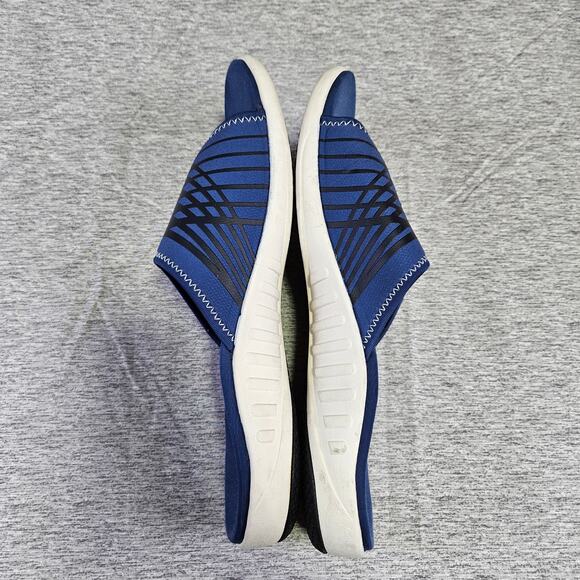 Spenco Thrust Mens Recovery Slides Orthotic Sandals Slip On Blue Arch Support 13 - Picture 11 of 15